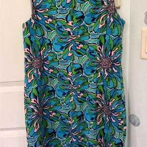 Lilly Pulitzer Bold Floral Mini Dress - Blue, Green & Pink